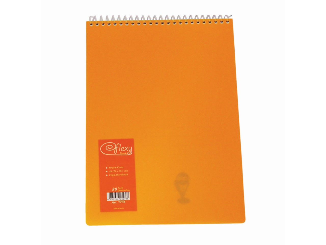 Block notes a4 plastificato con spirale a quadretti 5mm