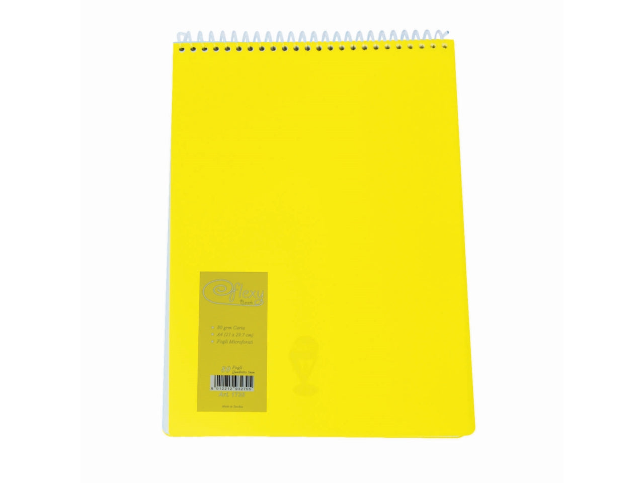 Block notes a4 plastificato con spirale a quadretti 5mm
