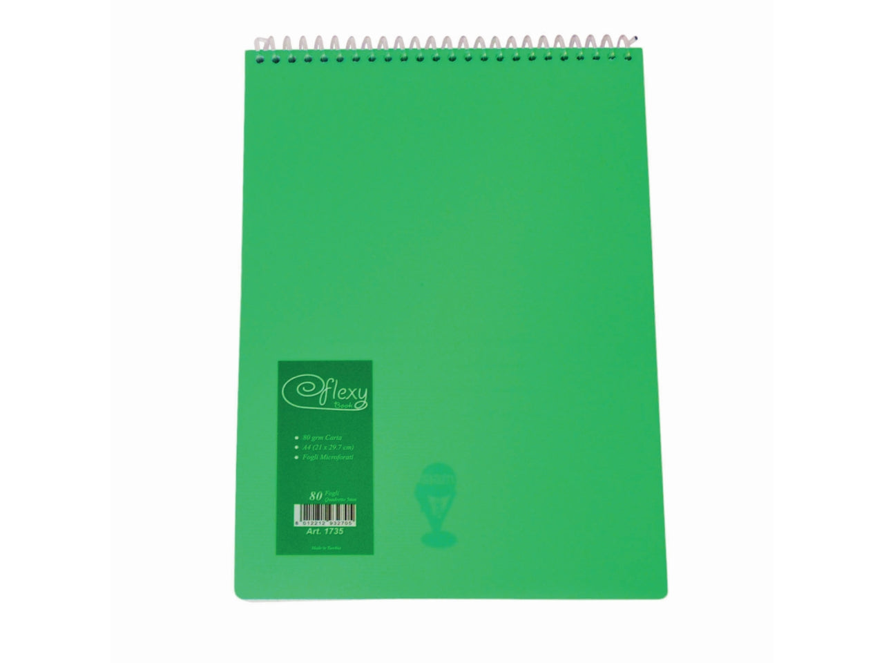 Block notes a4 plastificato con spirale a quadretti 5mm