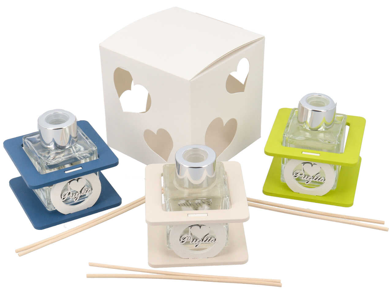 Profumatore quadrato 50ml i love puglia