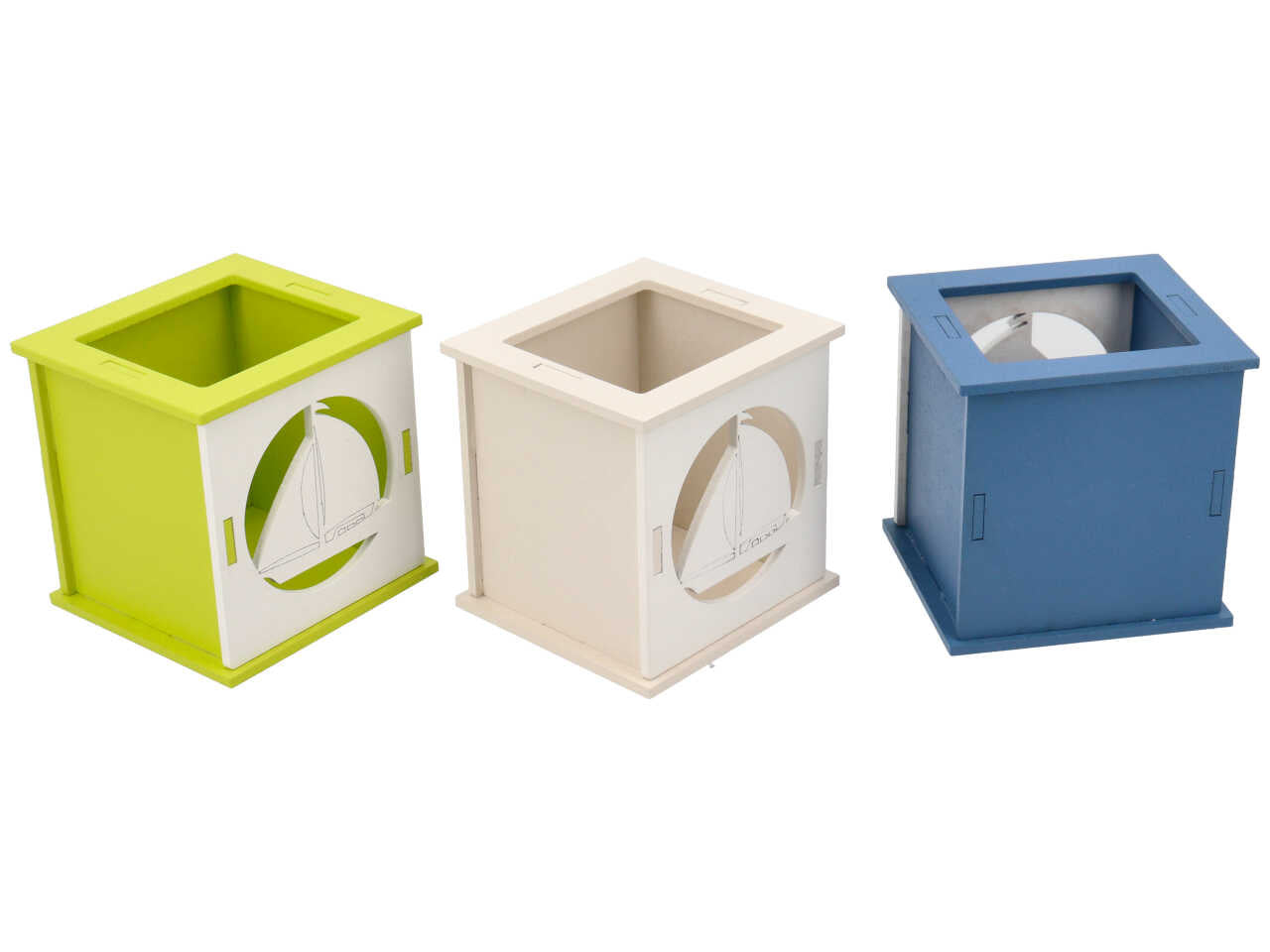 Portapenne vela in colori assortiti