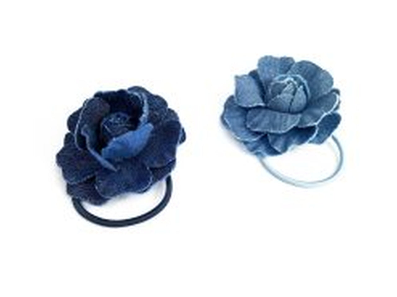 Elastico/becco floral denim