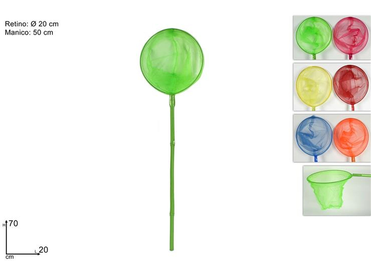 Retino 70cm bamboo D.20cm 6 assortiti