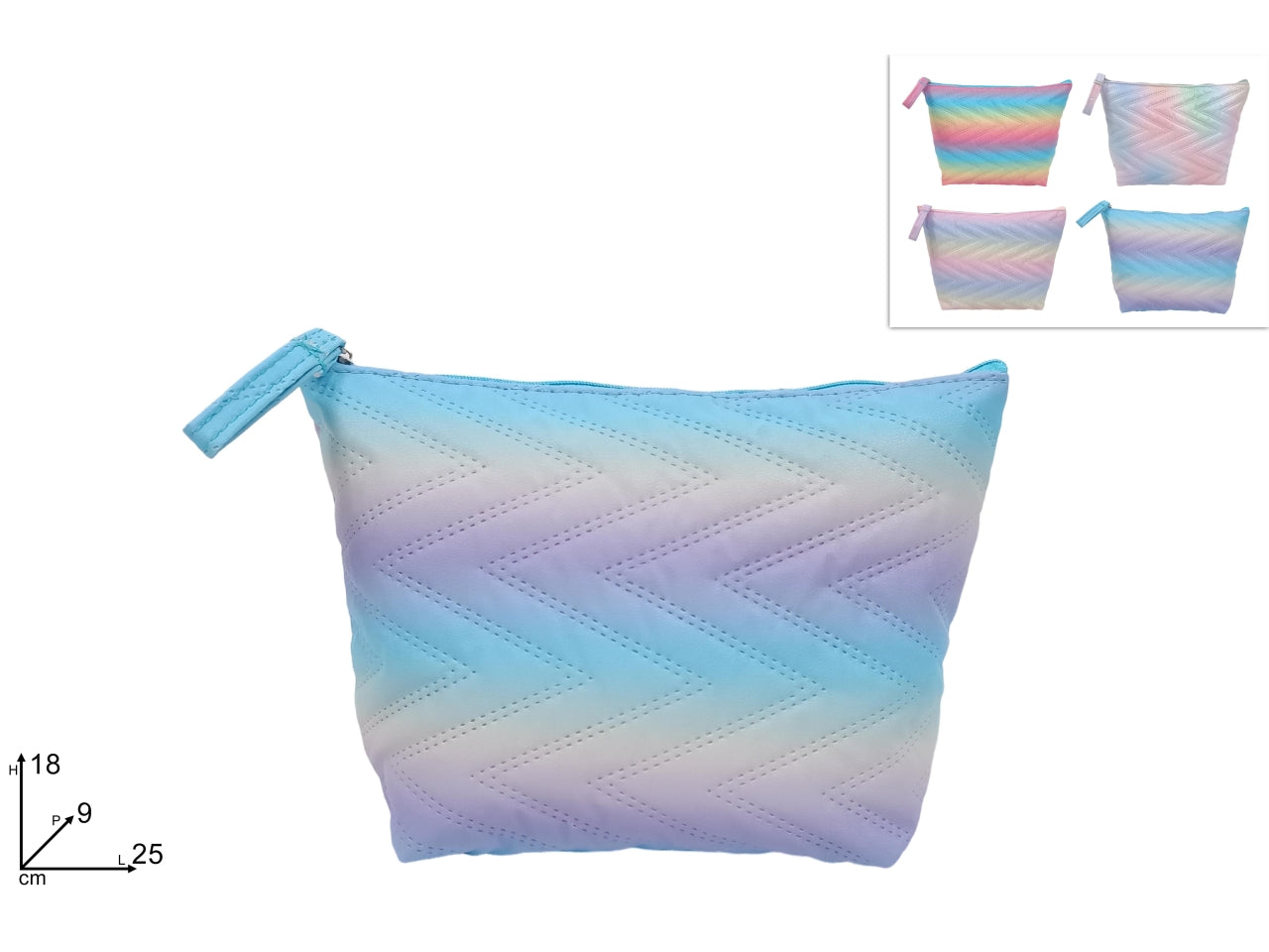 Bustina beauty fantasia rainbow in 4 assortimenti