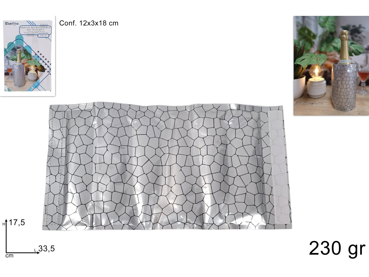 Fascia refrigerante bottiglia 230gr