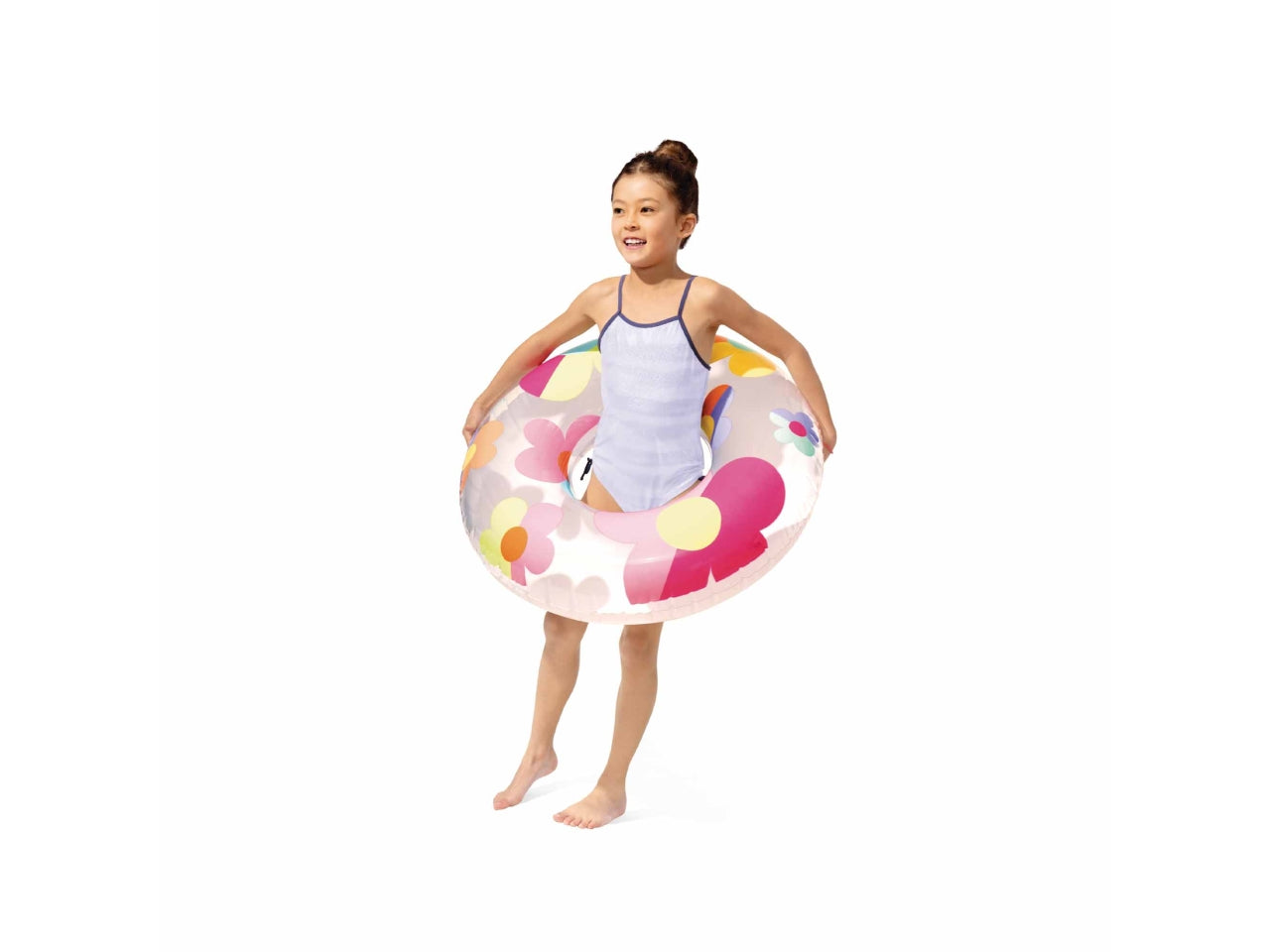 Salvagente fantasia 3 assortiti cuori, fiori e arcobaleno d.81cm