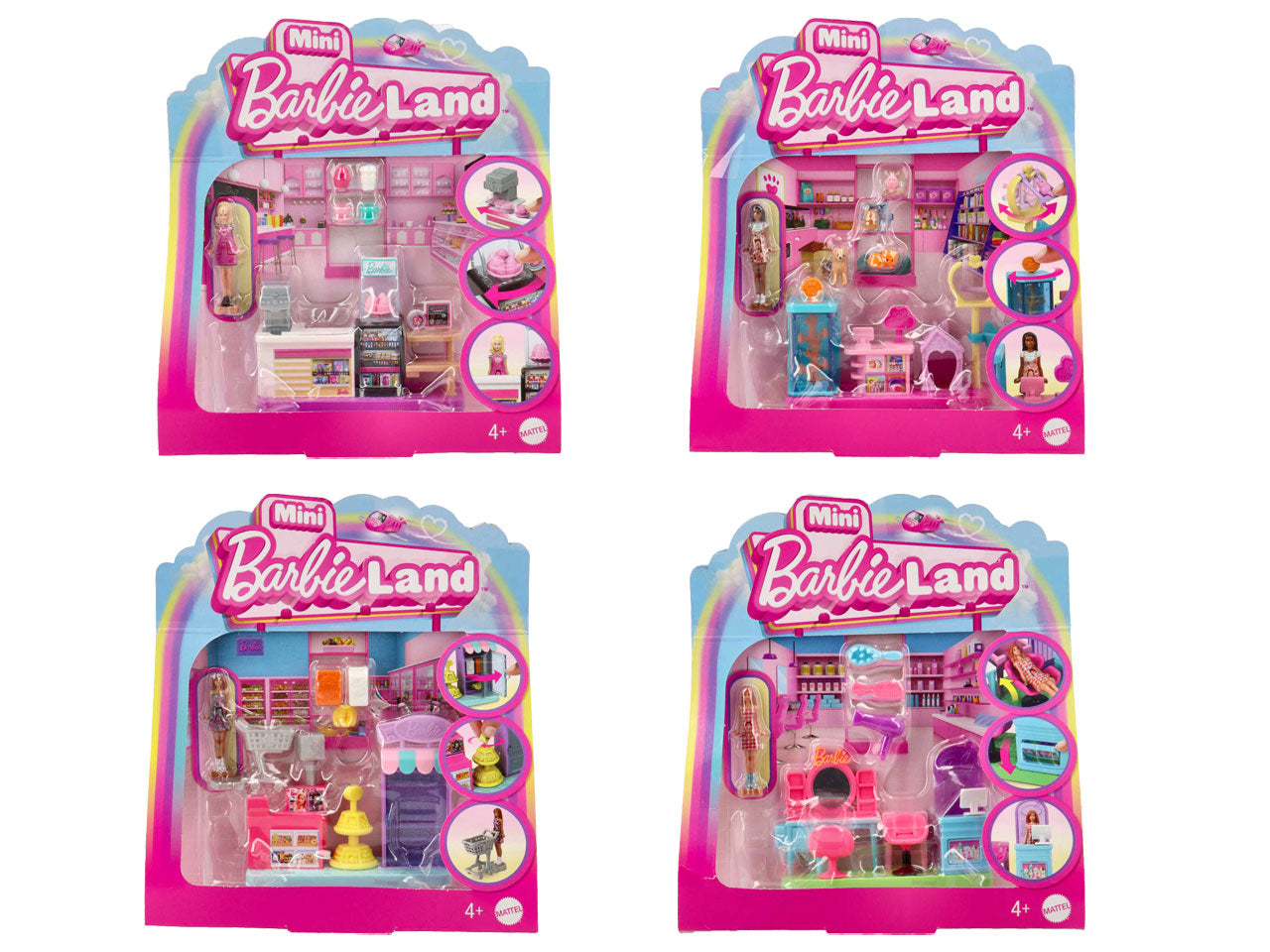 Mini barbieland playset asst.