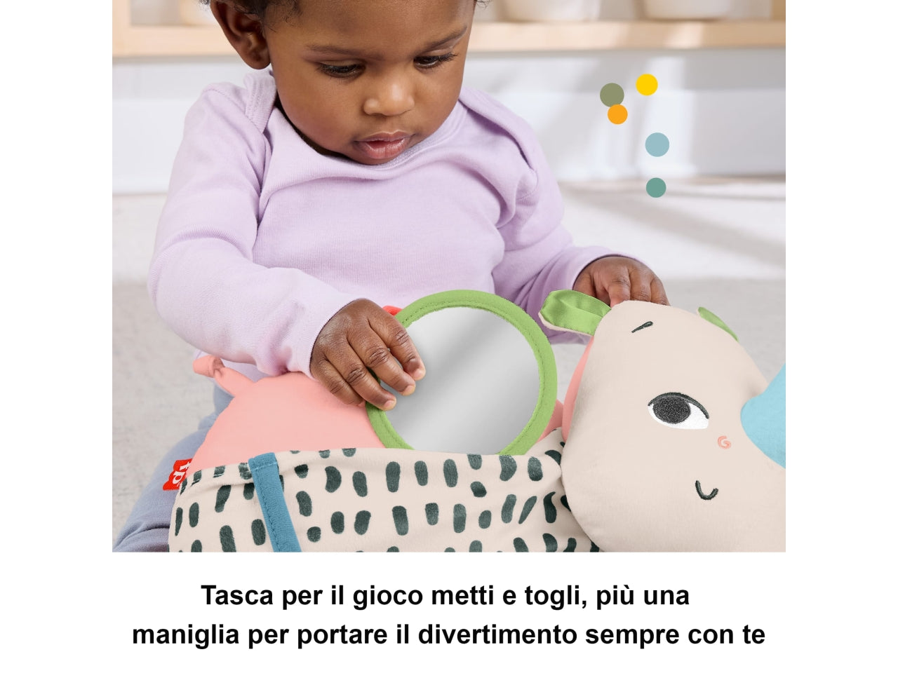 Baby rino giochi sul pancino