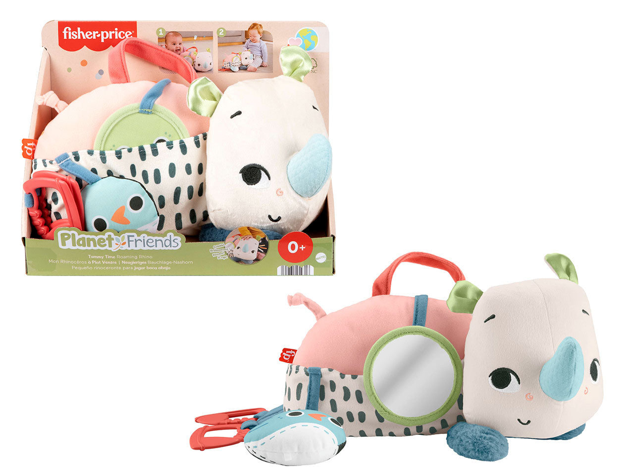 Baby rino giochi sul pancino