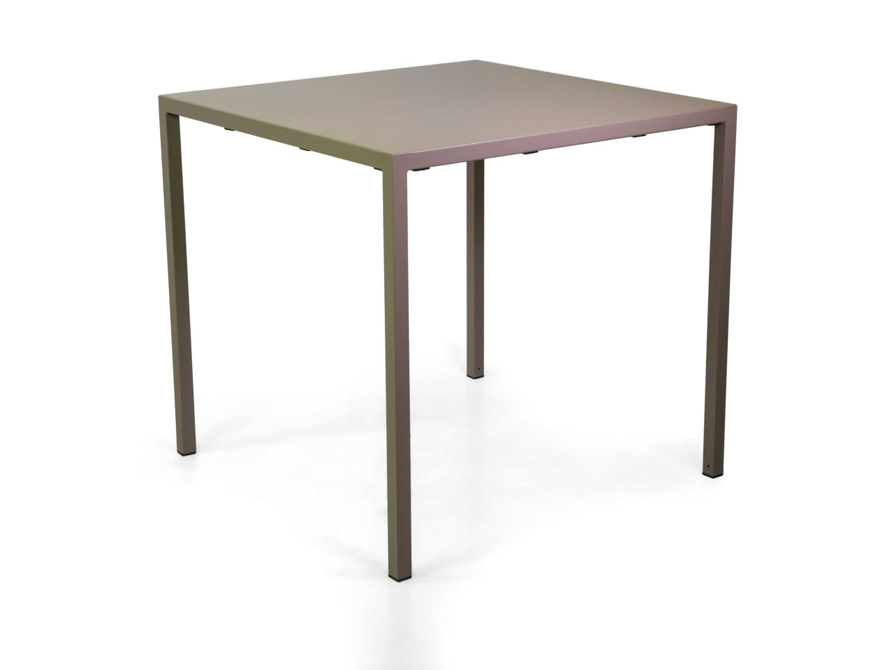 Tavolo quadrato in metallo new elma tortora 80x80h75cm