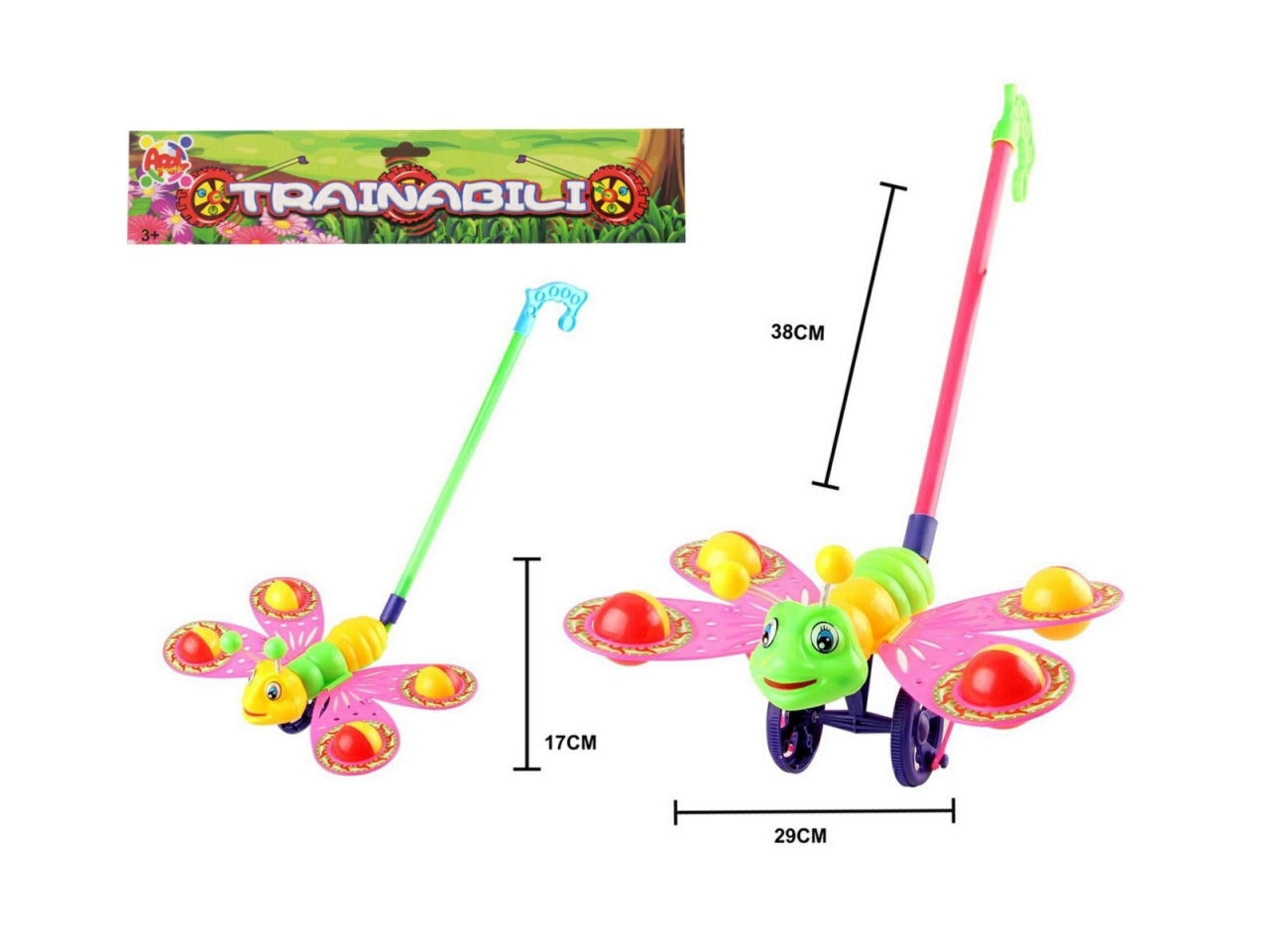 Trainabile farfalla 2 colori assortiti