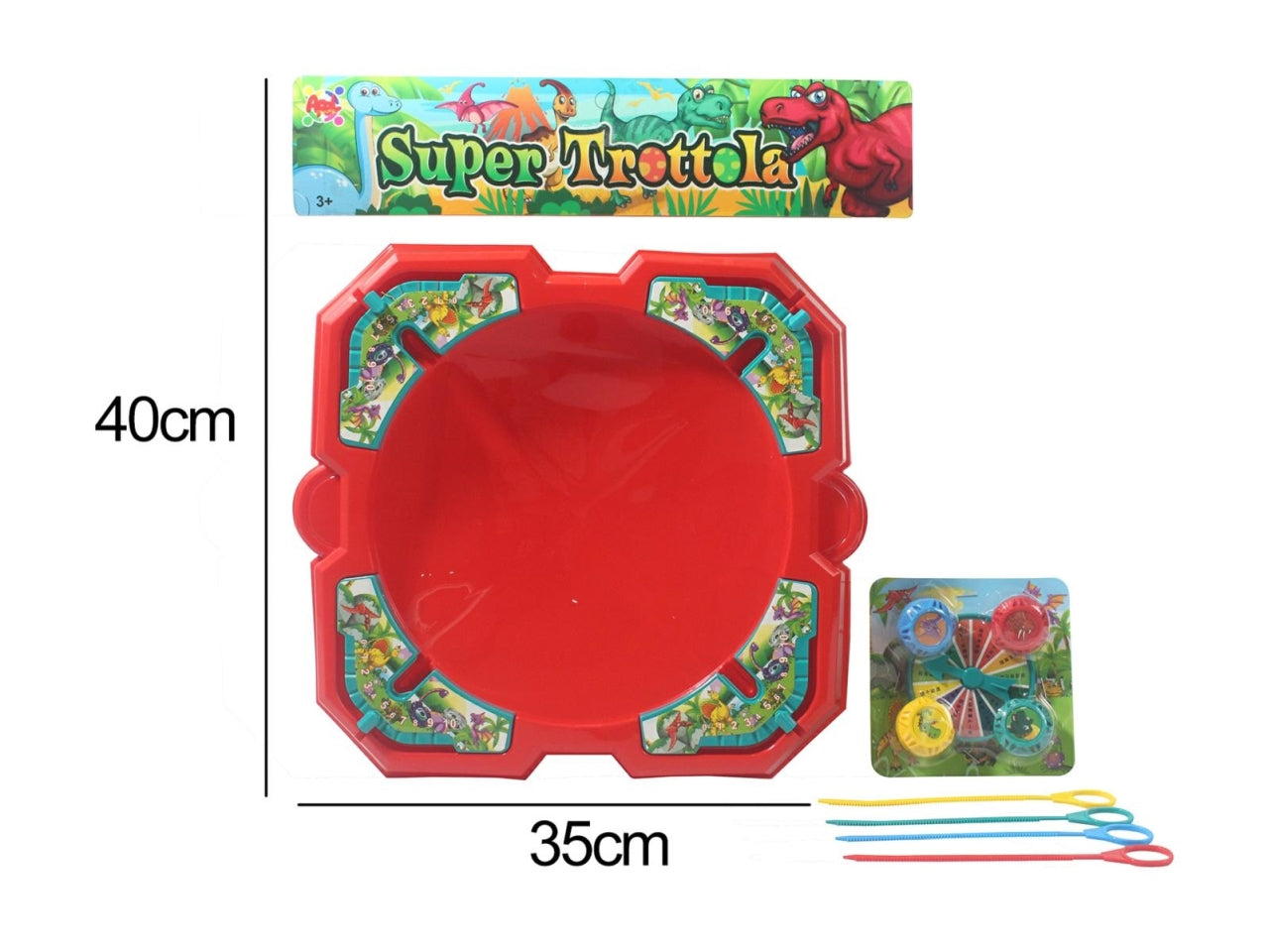 Set piatto con trottole