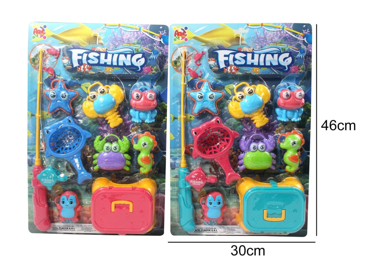 Set gioco pesca con accessori