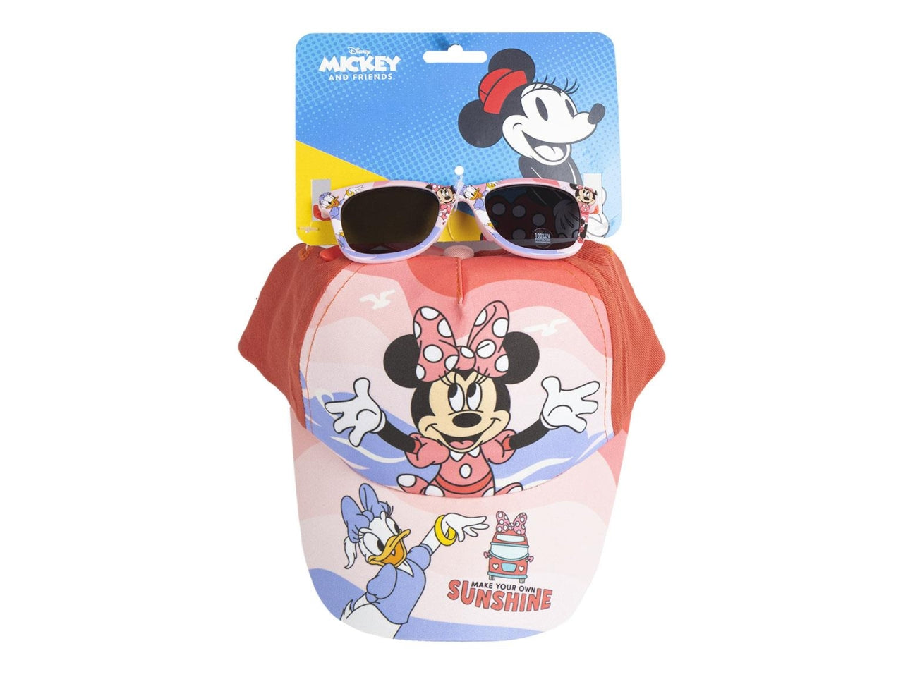 Minnie set cappellino con visiera e occhiali da sole