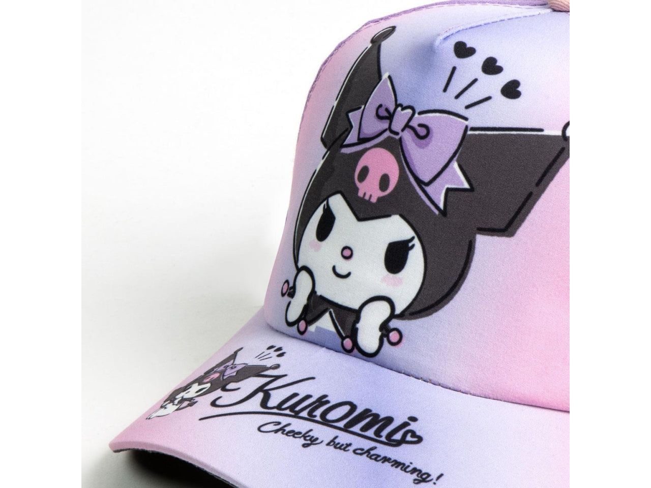Hello kitty kuromi set cappellino con visiera e occhiali da sole
