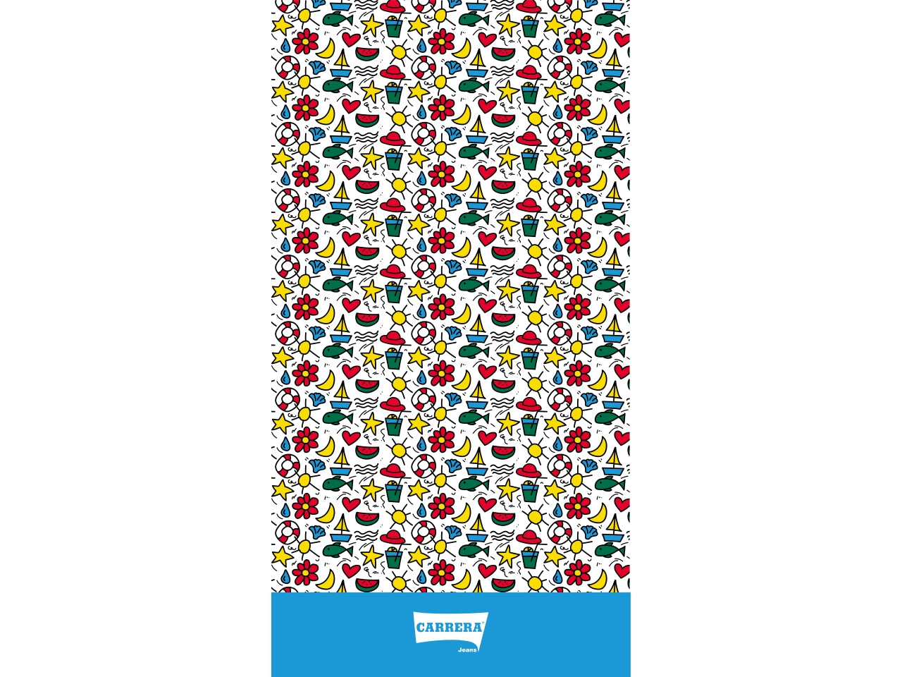 Carrera telo mare funny in microfibra 85x160cm