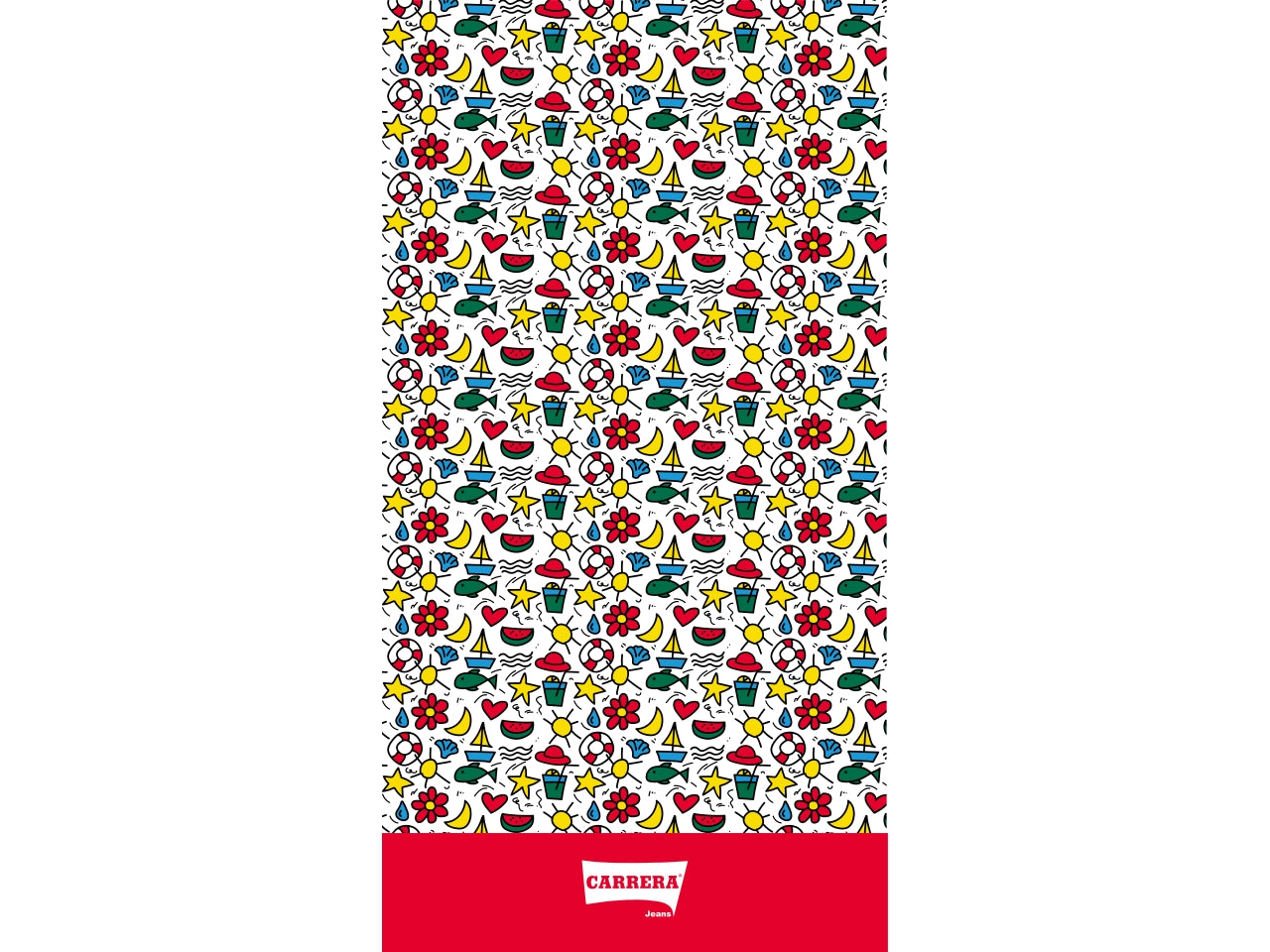 Carrera telo mare funny in microfibra 85x160cm