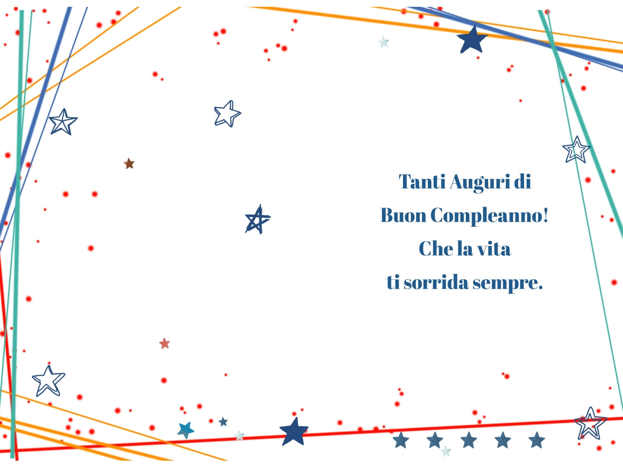 Biglietto buon compleanno doppia rotella maschile baffi