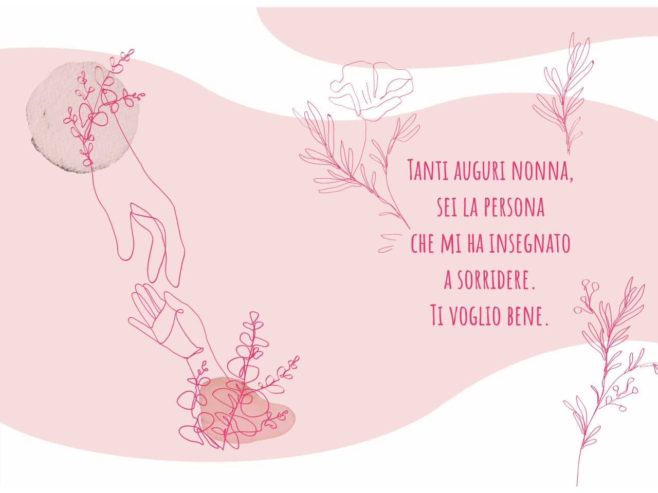 Biglietto tanti auguri nonna