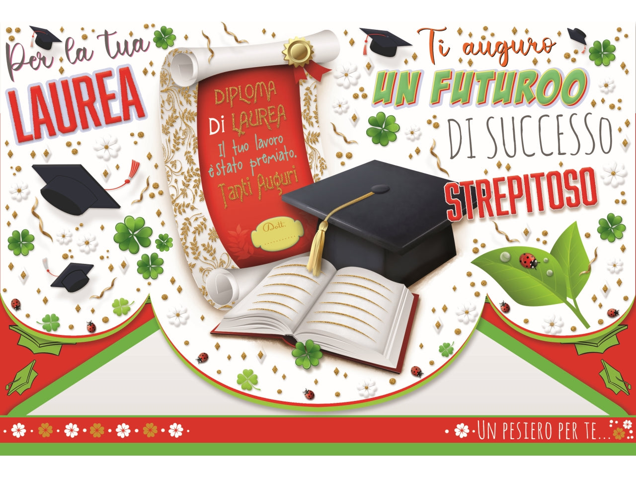 Biglietto portasoldi auguri laurea