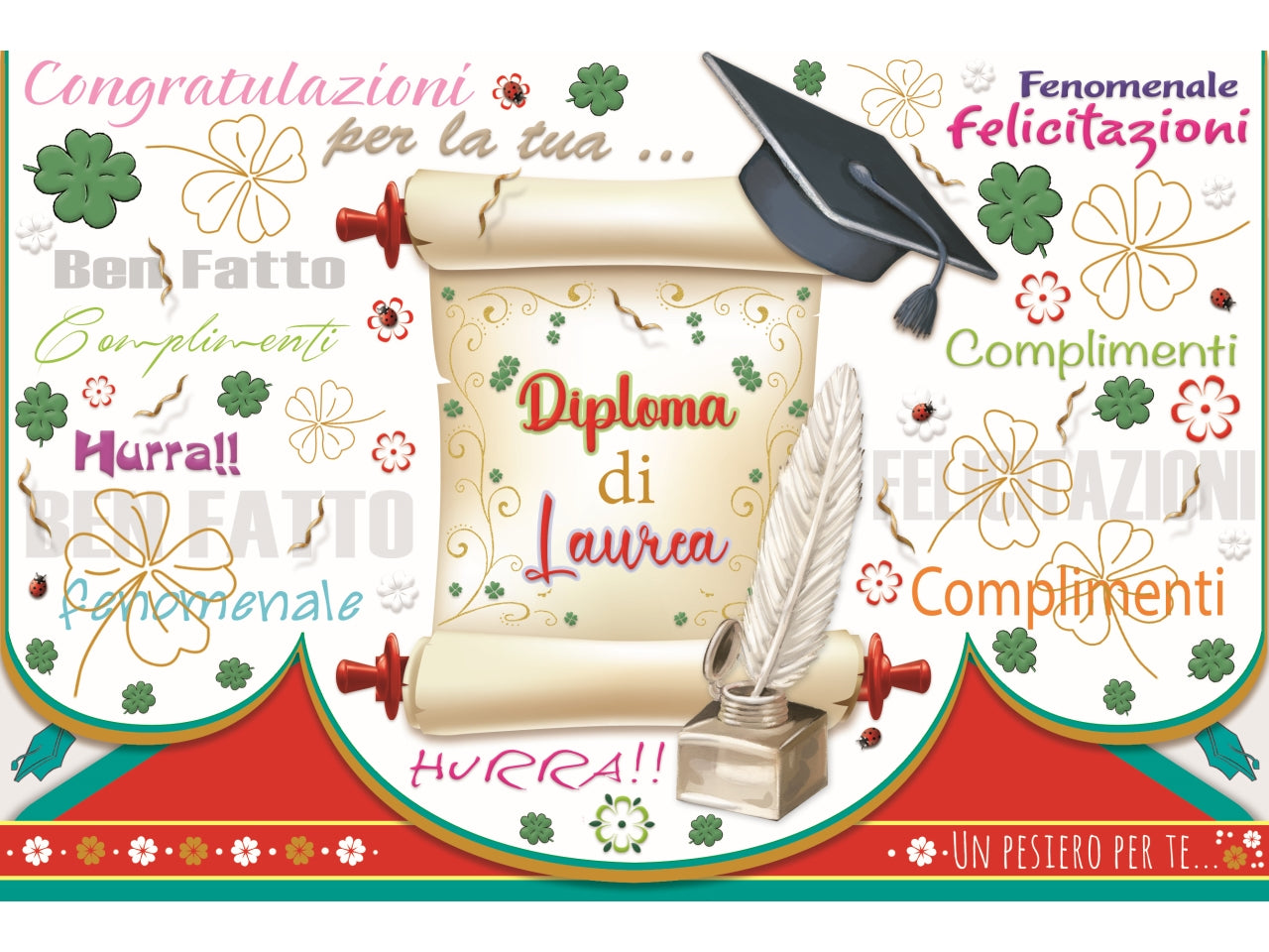 Biglietto portasoldi auguri laurea