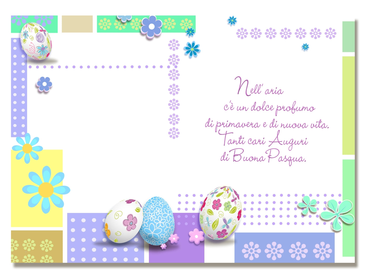 Biglietto pasqua laica