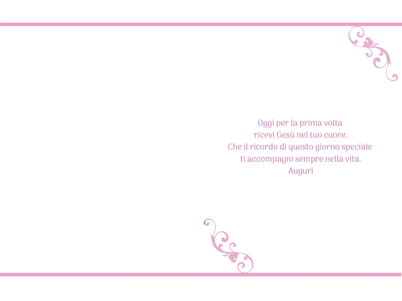 Biglietto prima comunione