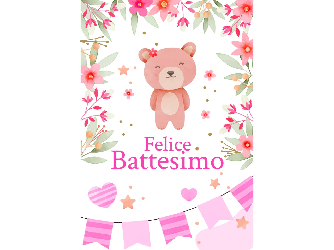 Biglietto portasoldi battesimo bimba