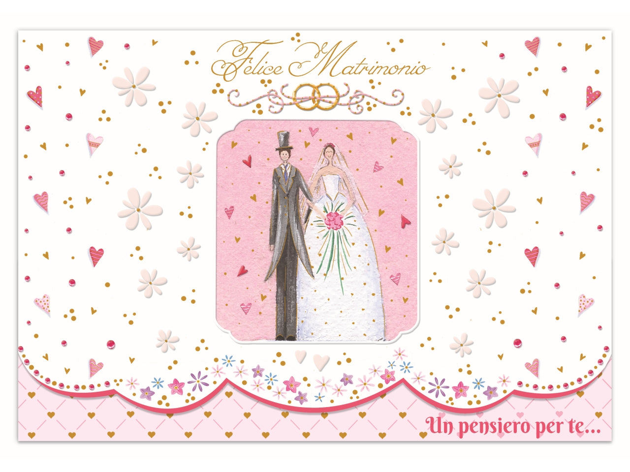 Biglietto portasoldi felice matrimonio