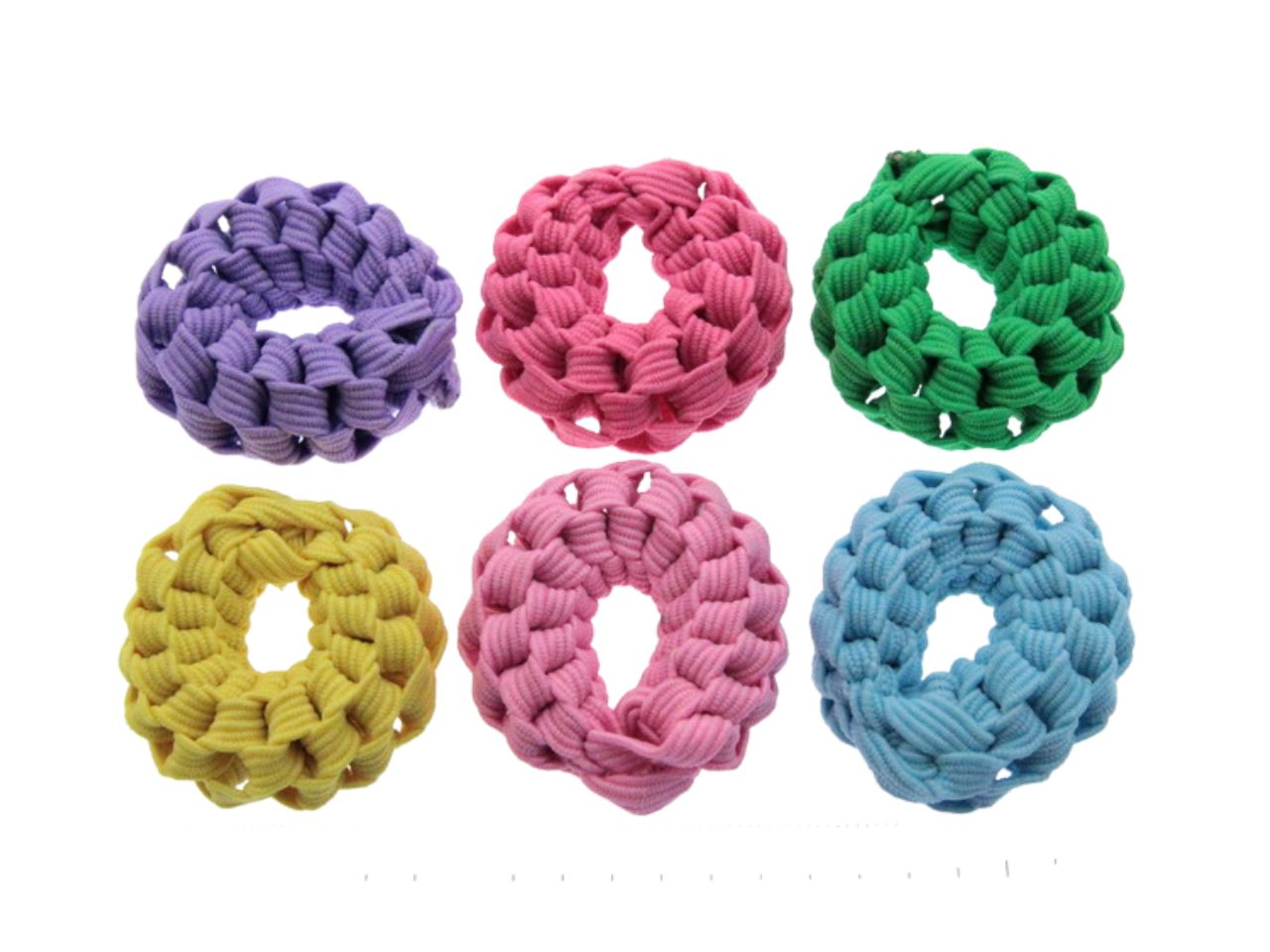 Fermacoda intrecciato mini strong set 3 pezzi