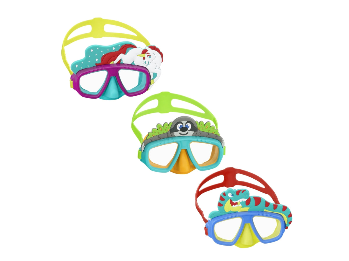 Maschera animaletto in pvc baby da 3-6 anni in colori assortiti $