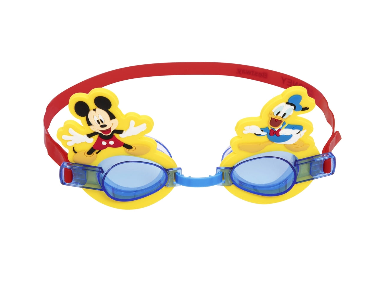 Occhialini disney junior topolino & amici in silicone e lenti con protezione uv per bambini dai 3+ anni $
