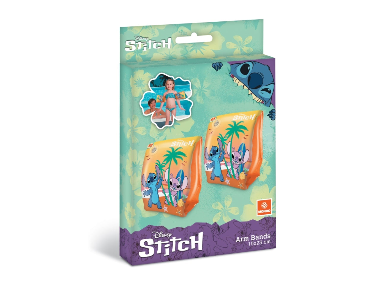Stitch braccioli 15x23cm per bambini da 1 a 6 anni