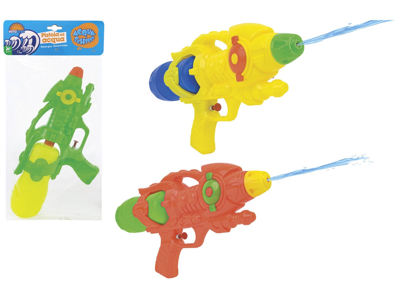 Pistola ad acqua spruzzo 35cm 3 assortimenti