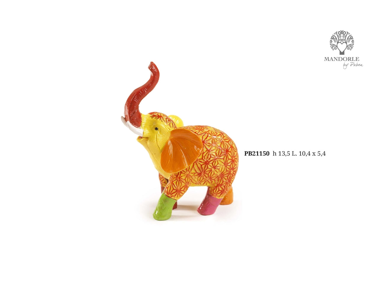 Elefante in resina 13,5cm