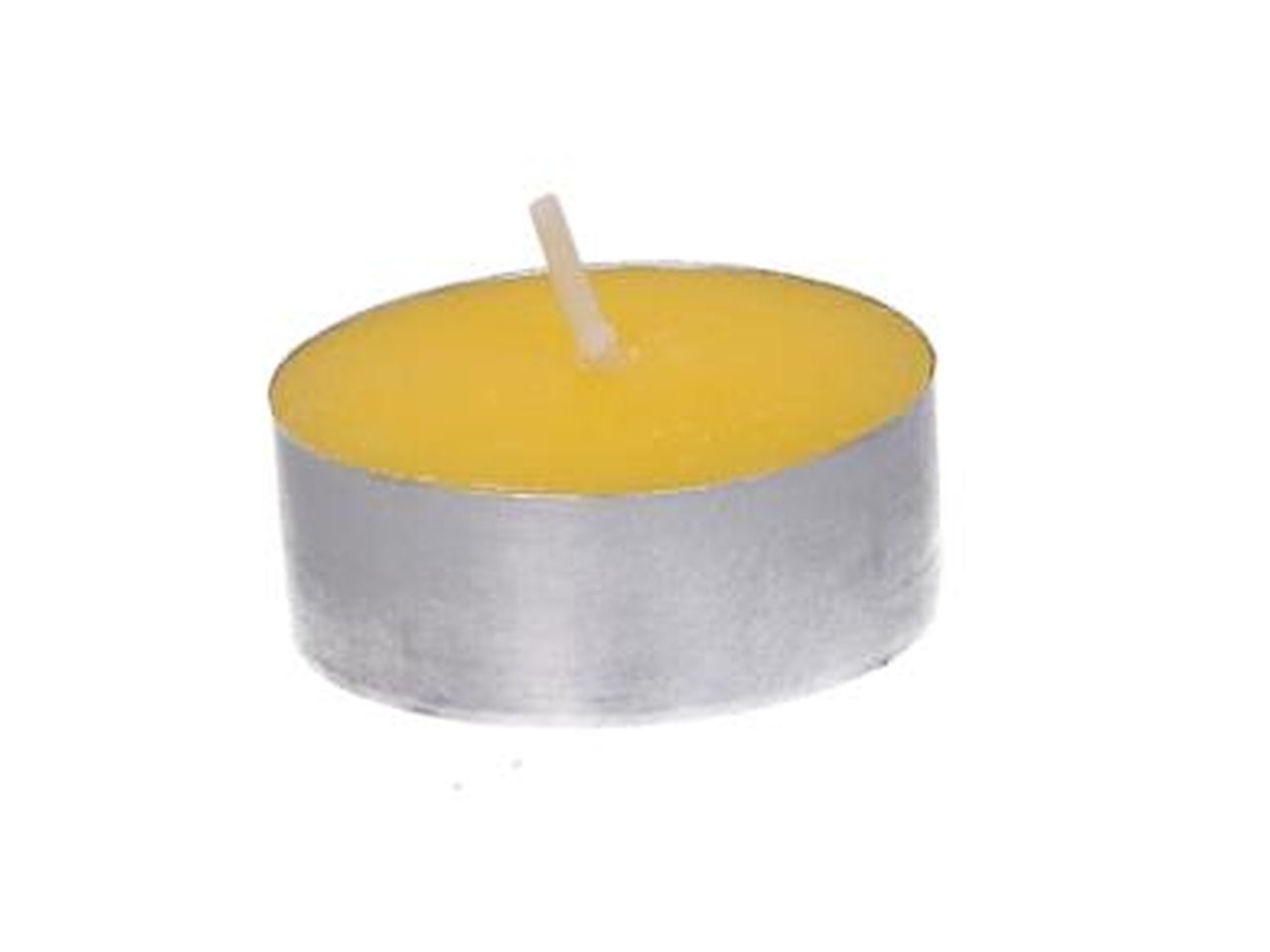 Candela paraffina citronella giallo confezione 15pz d.3,8h1cm