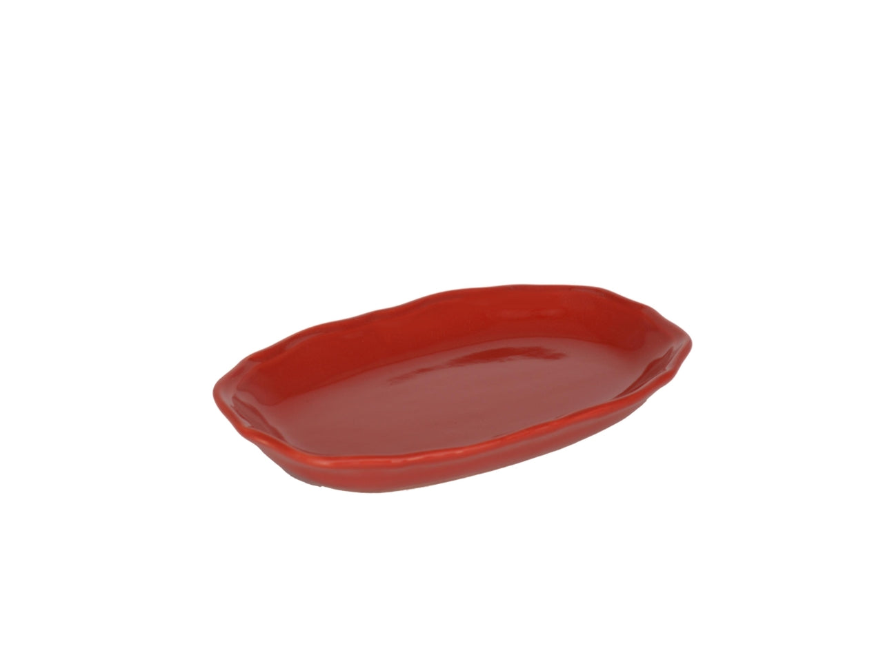 Piatto juliet rosso ovale 22x14,5h3cm