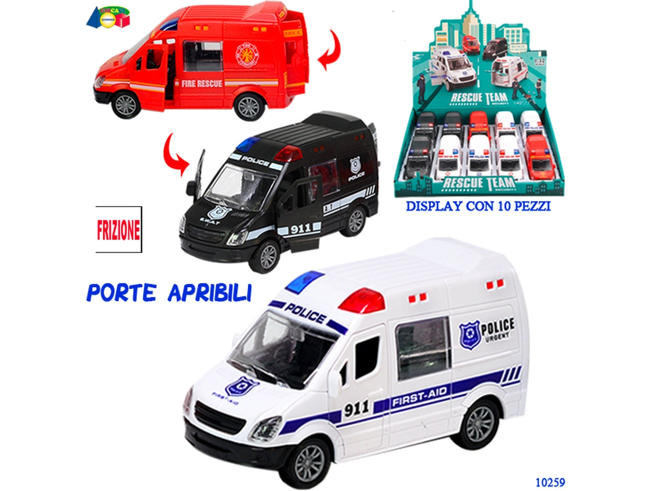 Furgone pronto intervento porte apribili