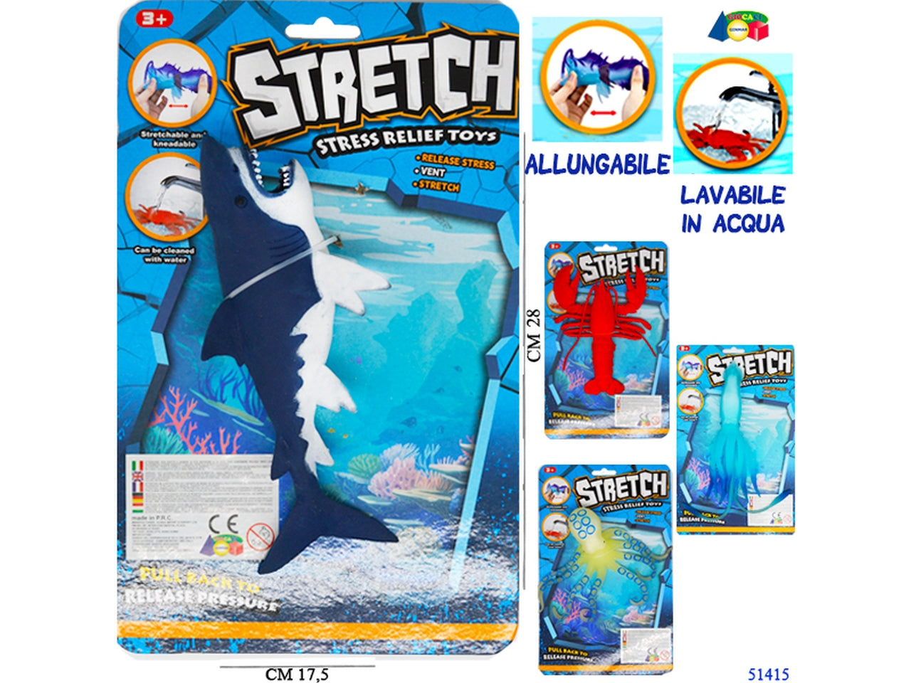 Set pesce allungabile ass.