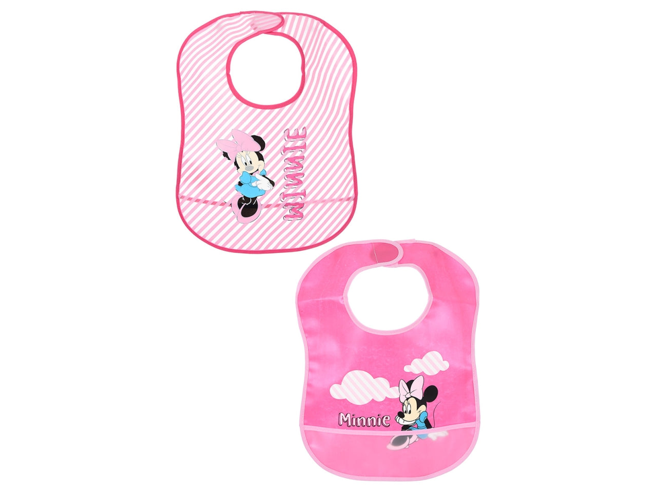 Minnie bavette 36x23,5cm confezione 2 pezzi assortite