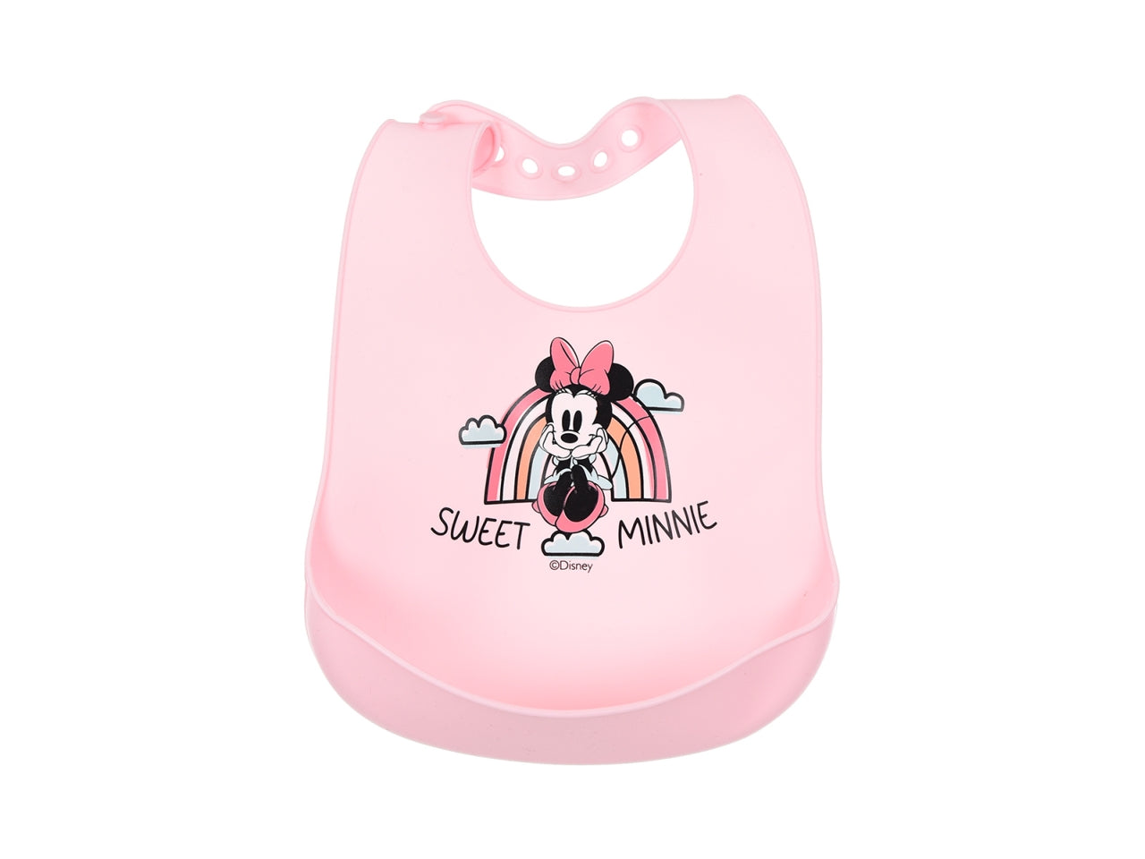 Minnie bavetta in silicone 30x23cm