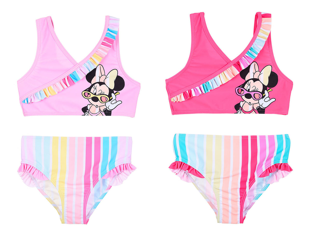 Minnie costume mare 2 pezzi con volant taglie da 3 a 8 anni