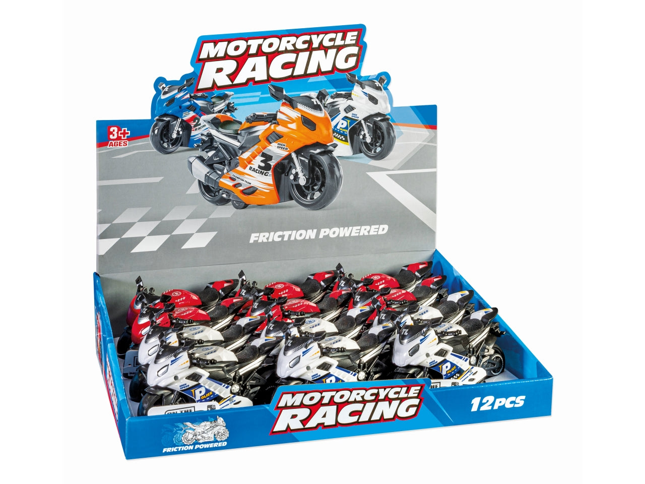 Moto frizione 14cm in 2 colori assortiti