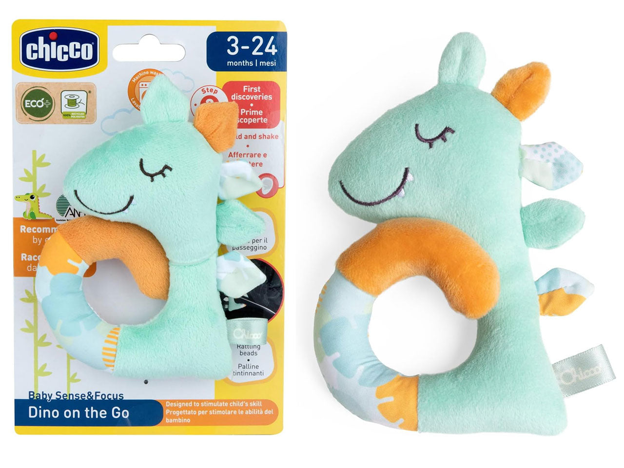 Gioco baby sense focus trillino soft dinosauro