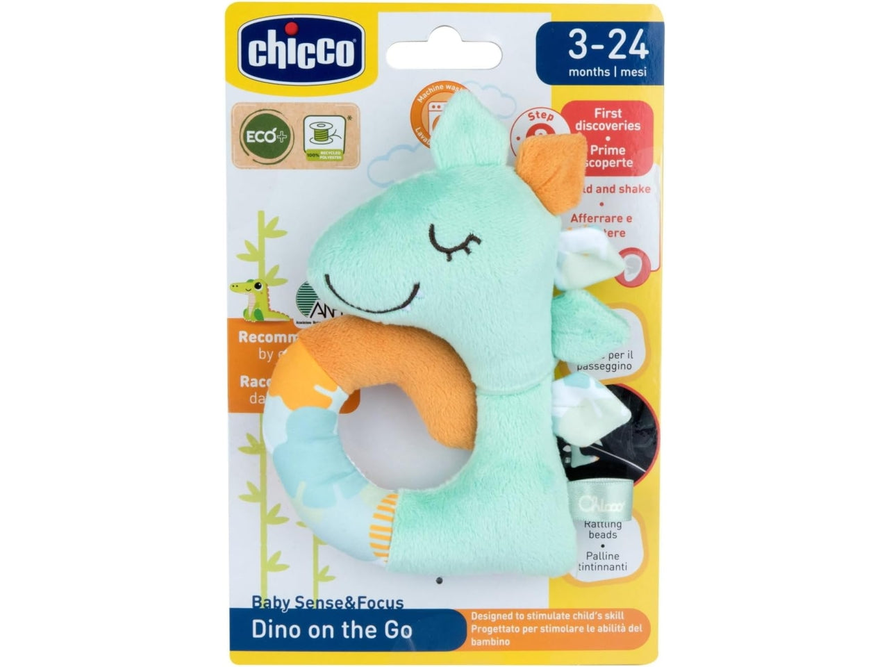 Gioco baby sense focus trillino soft dinosauro