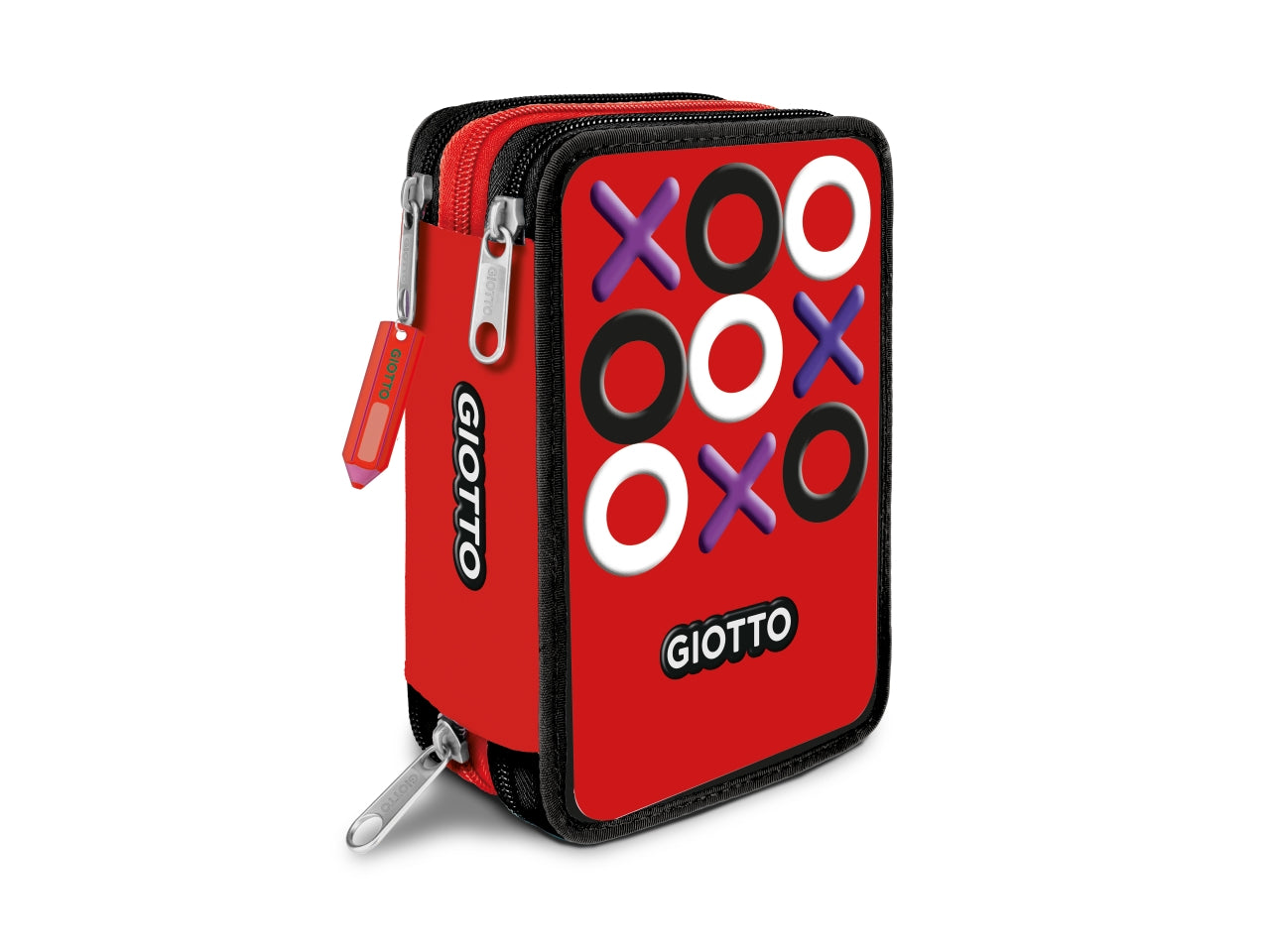 Astuccio 3 zip giotto tris collezione premium con pastelli supermina
