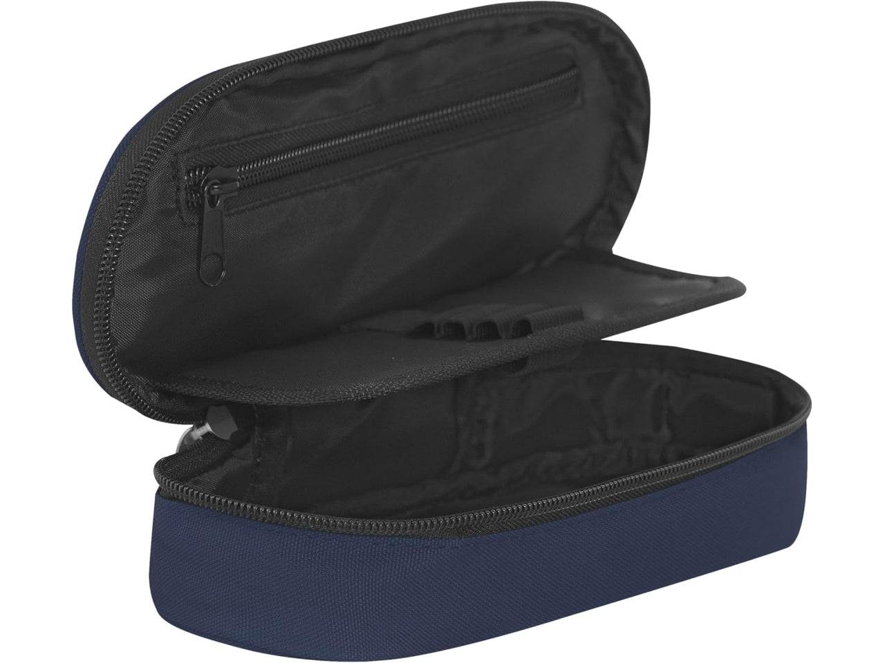 Astuccio ovale organizzato comix monocolore blu