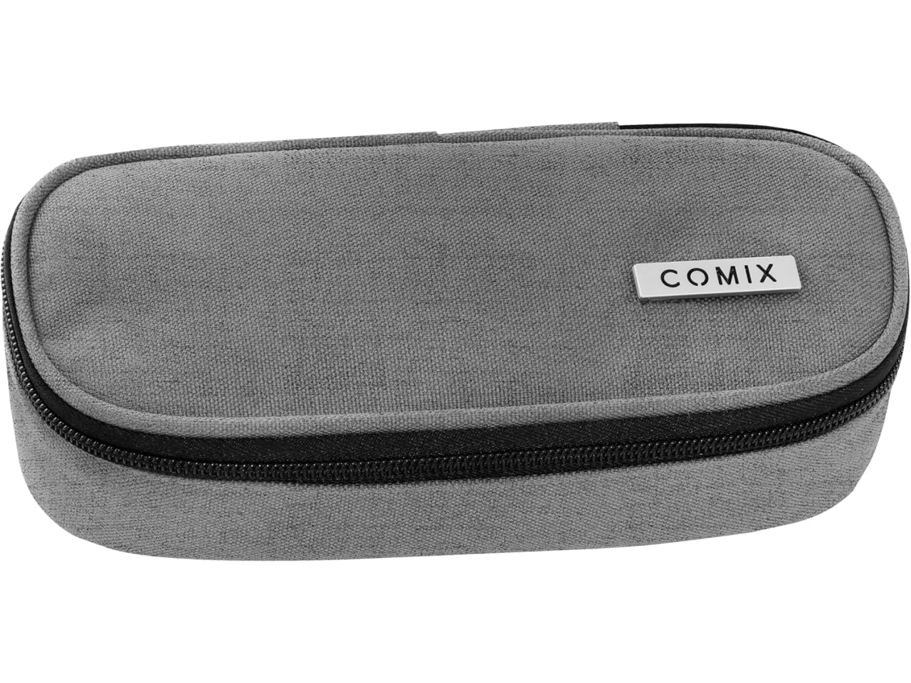 Astuccio ovale organizzato comix monocolore grigio melange