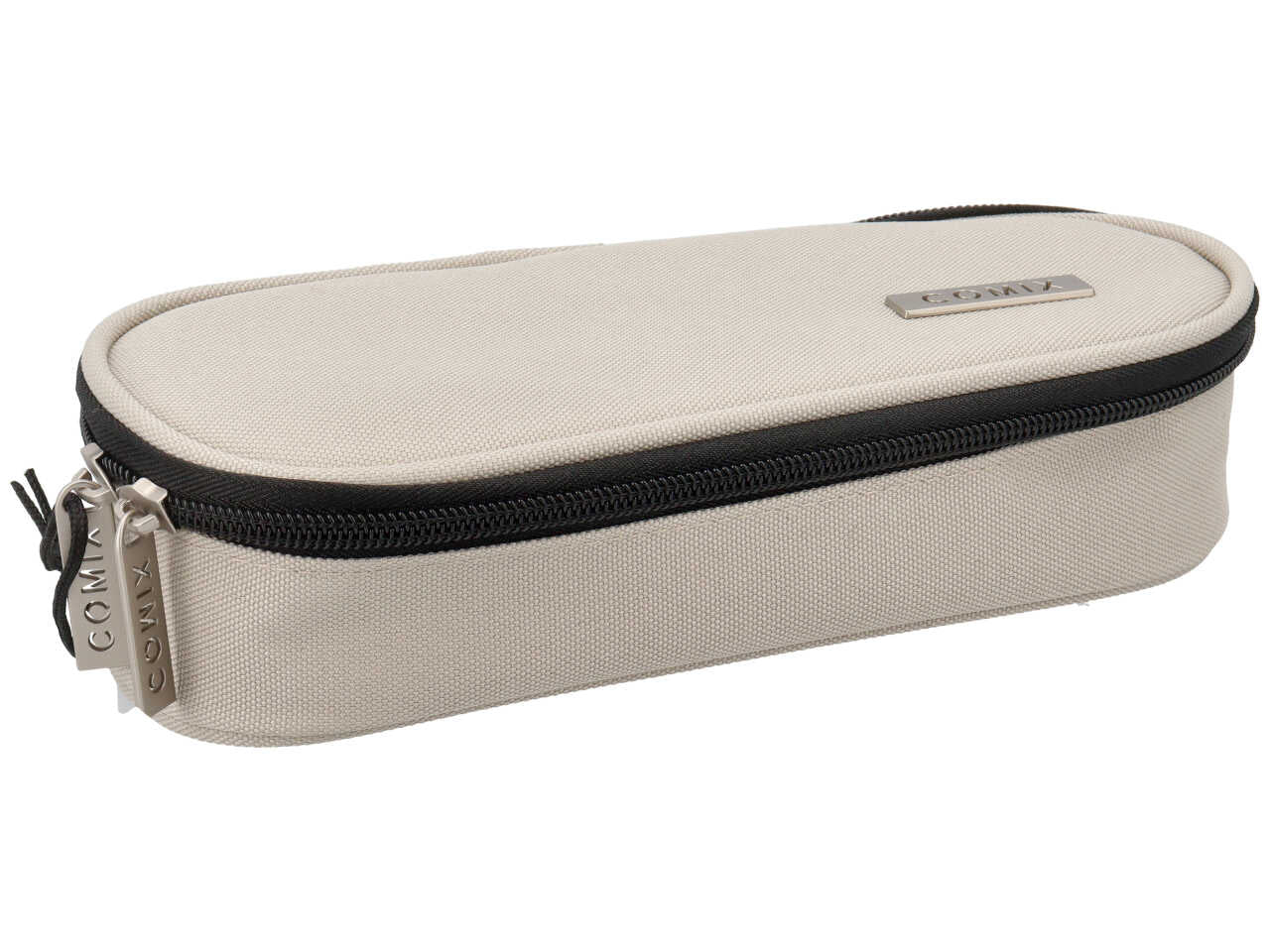 Astuccio ovale organizzato comix monocolore taupe