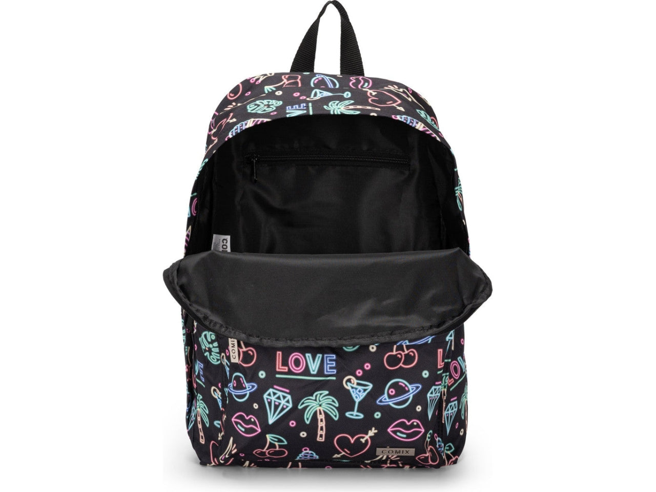 Zaino americano comix allover fantasia neon